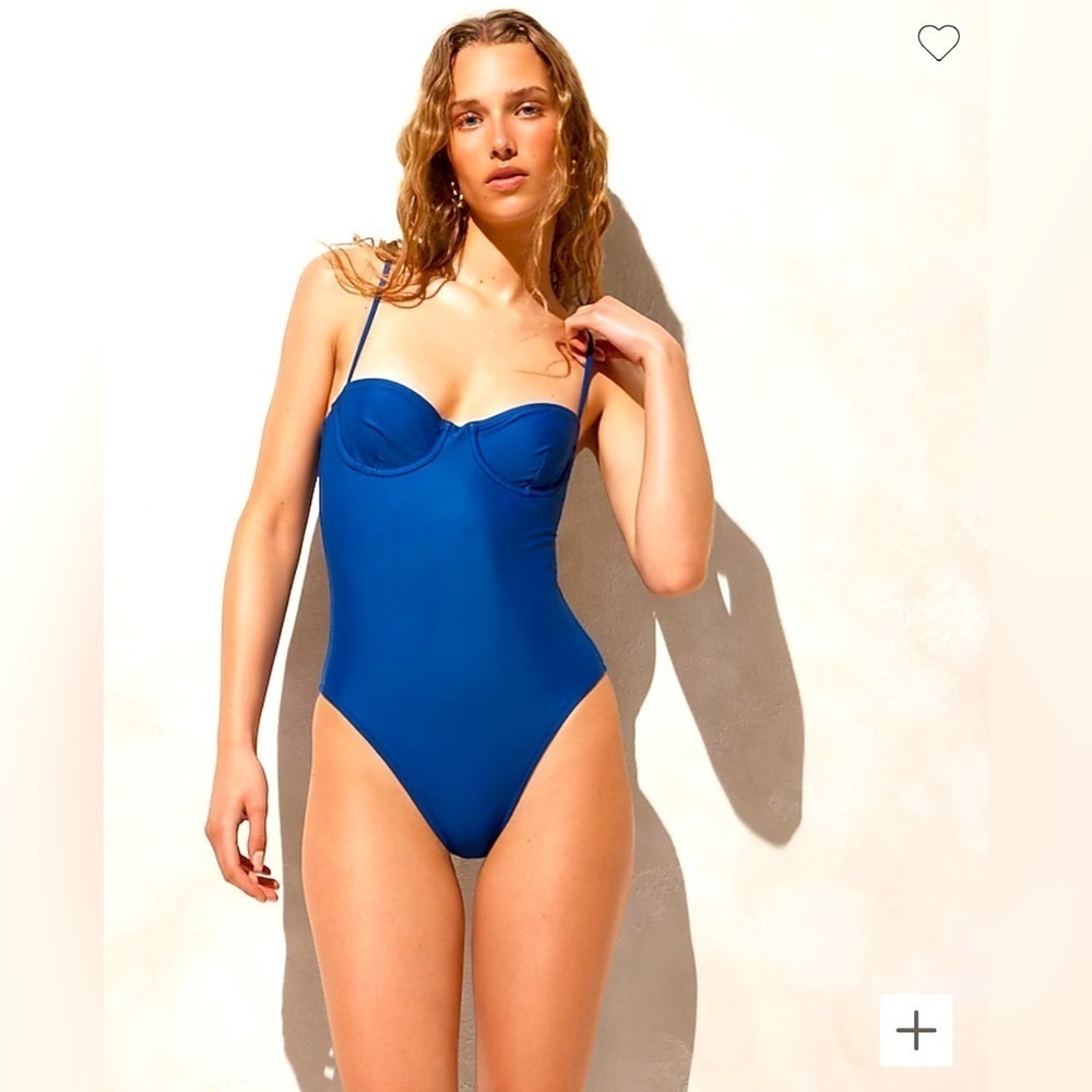 J. Crew Navy Heritage Balconette Underwire One Piece Swimsuit NWT Size 0